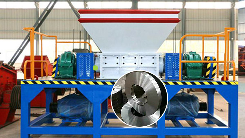 上海松江某紙箱廠撕碎機刀片定制