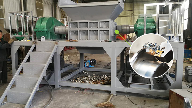 南京某橡膠制品廠撕碎機刀片定制